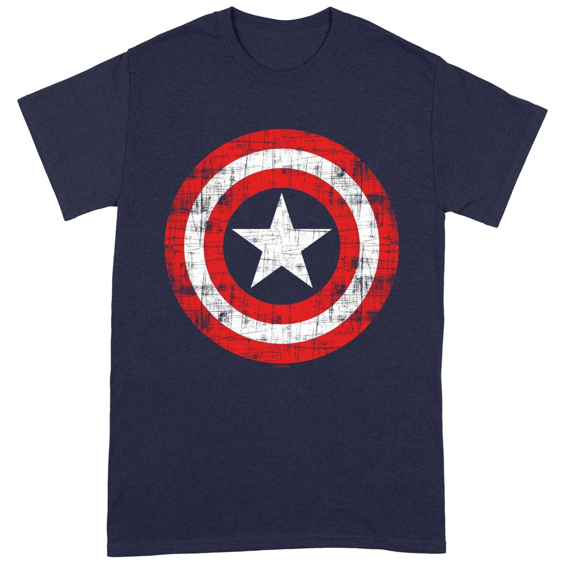 Tshirt Herren Marine L von CAPTAIN AMERICA