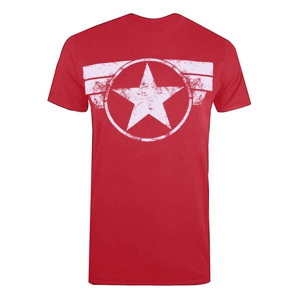 Tshirt Herren Rot Bunt S von CAPTAIN AMERICA