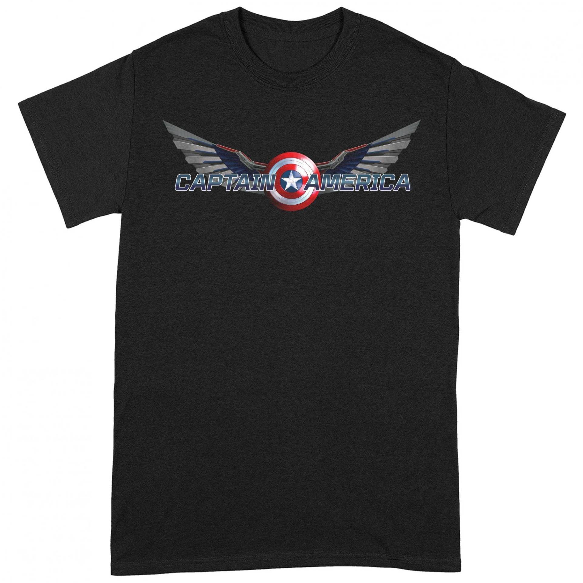 Tshirt Herren Schwarz XL von CAPTAIN AMERICA