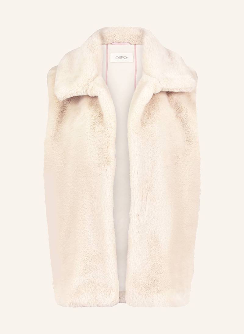 Cartoon Kunstfell-Weste beige von CARTOON