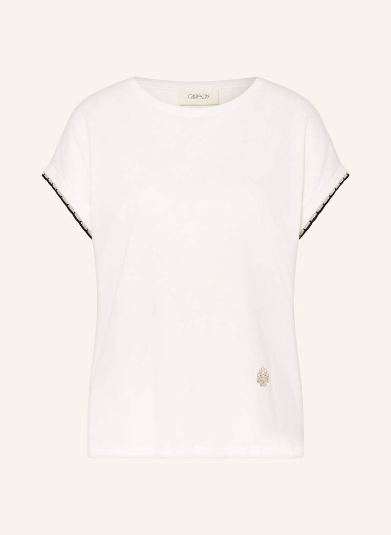 Cartoon T-Shirt Mit Schmucksteinen weiss von CARTOON