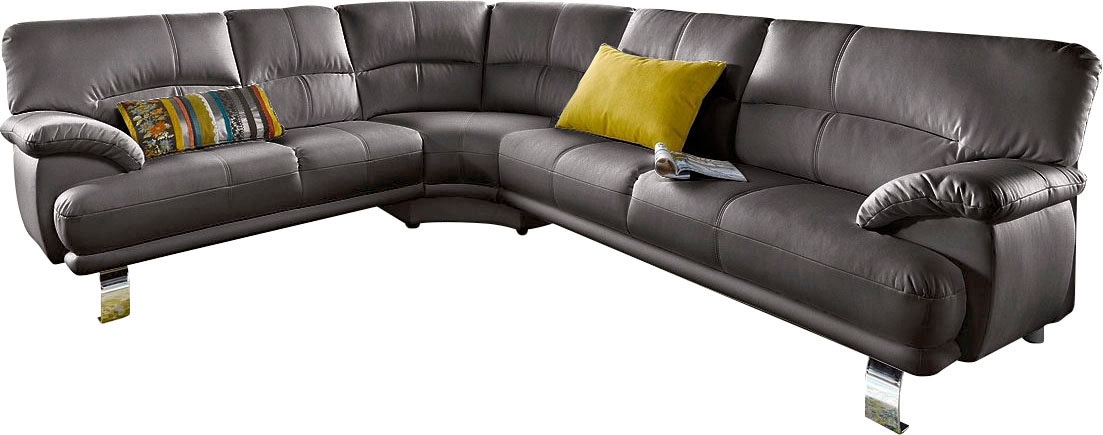 TRENDMANUFAKTUR Ecksofa »Cecilia in italienischem Design, modern und komfortabel, L-Form«, bequeme Armlehnen, mit langem Schenkel TRENDMANUFAKTUR Ecksofa »Cecilia in italienischem Design, modern und komfortabel, L-Form«, bequeme Armlehnen, mit langem Schenkel von TRENDMANUFAKTUR