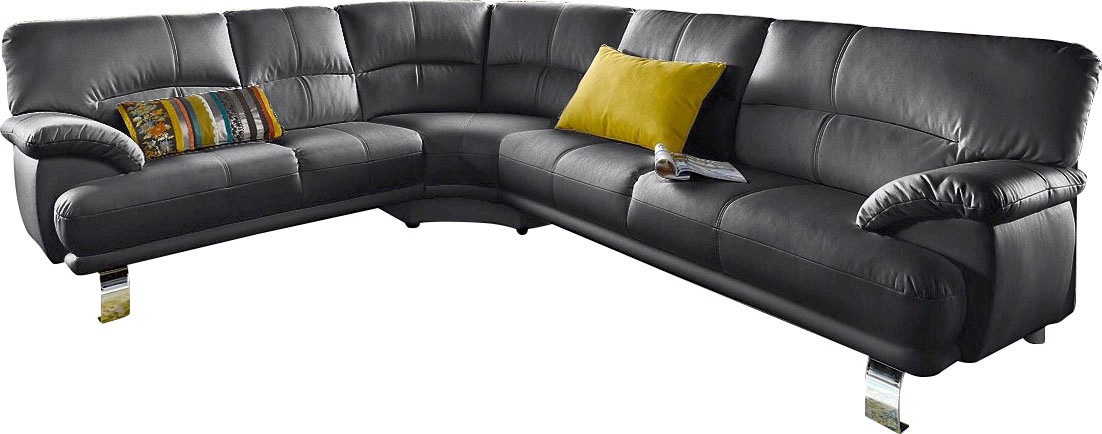 TRENDMANUFAKTUR Ecksofa »Cecilia in italienischem Design, modern und komfortabel, L-Form«, bequeme Armlehnen, mit langem Schenkel TRENDMANUFAKTUR Ecksofa »Cecilia in italienischem Design, modern und komfortabel, L-Form«, bequeme Armlehnen, mit langem Schenkel von TRENDMANUFAKTUR
