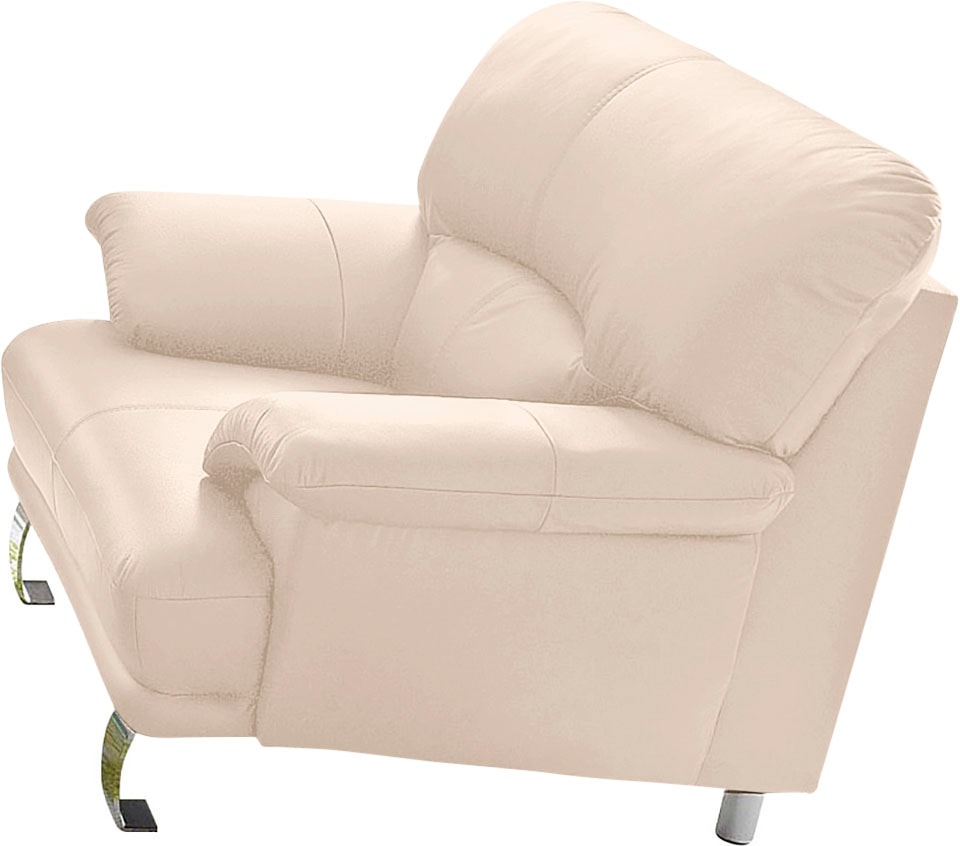 TRENDMANUFAKTUR Sessel »Cecilia, Loungesessel im italienischen Design, hoher Sitzkomfort,«, bequeme Armlehnen und Rückenverarbeitung, attraktiver Metallfuss TRENDMANUFAKTUR Sessel »Cecilia, Loungesessel im italienischen Design, hoher Sitzkomfort,«, bequeme Armlehnen und Rückenverarbeitung, attraktiver Metallfuss von TRENDMANUFAKTUR