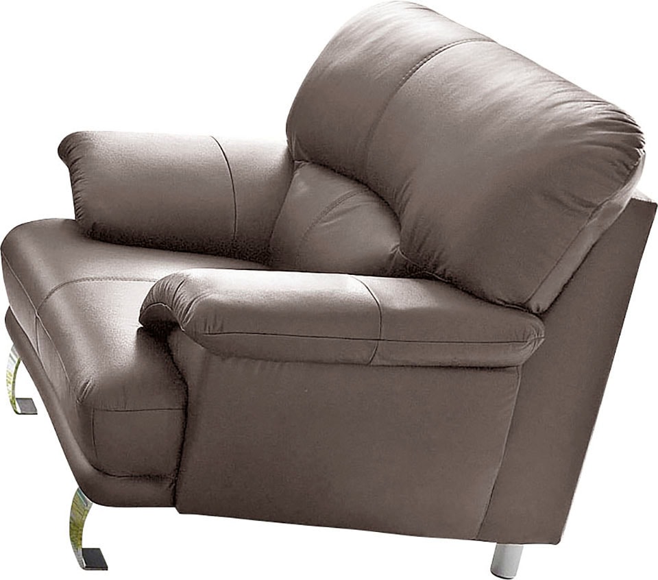 TRENDMANUFAKTUR Sessel »Cecilia, Loungesessel im italienischen Design, hoher Sitzkomfort,«, bequeme Armlehnen und Rückenverarbeitung, attraktiver Metallfuss TRENDMANUFAKTUR Sessel »Cecilia, Loungesessel im italienischen Design, hoher Sitzkomfort,«, bequeme Armlehnen und Rückenverarbeitung, attraktiver Metallfuss von TRENDMANUFAKTUR