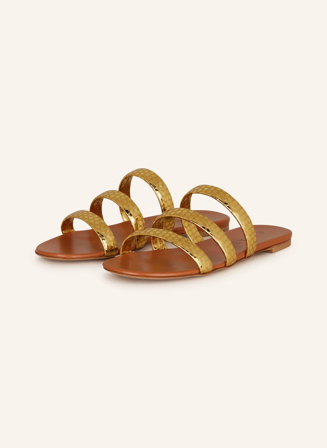 Casadei Sandalen Atomium gold von CASADEI