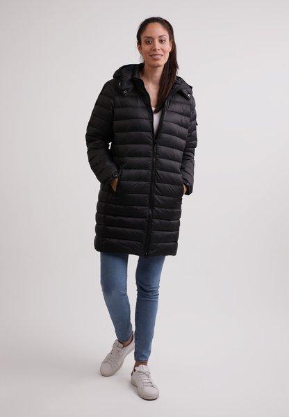 CASH-MERE.CH - Daunenmantel mit Kapuze und Kaschmirfutter, für Damen, Schwarz, Größe XL CASH-MERE.CH - Daunenmantel mit Kapuze und Kaschmirfutter, für Damen, Schwarz, Größe XL von CASH-MERE.CH