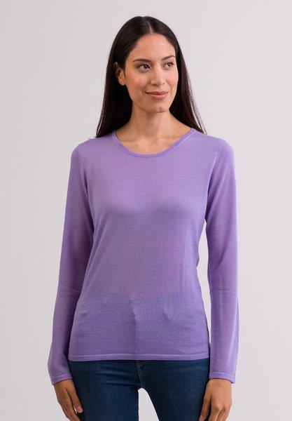 Kaschmir Rundhals Pullover Damen Viola XXL von CASH-MERE.CH