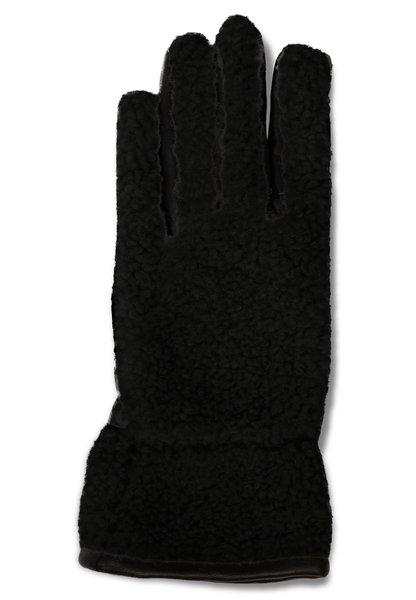 Unisex Retro-fleece-handschuhe Mit Kaschmirfutter Damen Schwarz XL von CASH-MERE.CH