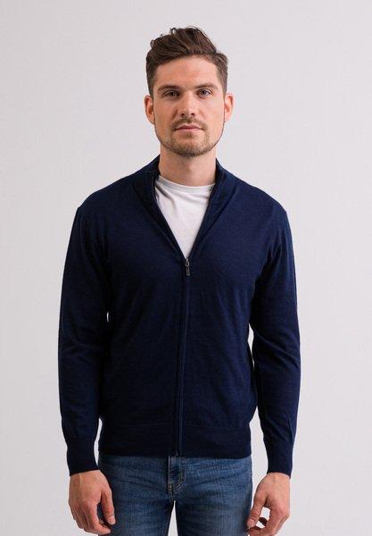 Kaschmir Cardigan Herren Marine L von CASH-MERE.CH