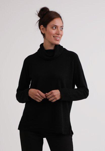 Kaschmir Rollkragen Pullover Damen Schwarz XS von CASH-MERE.CH