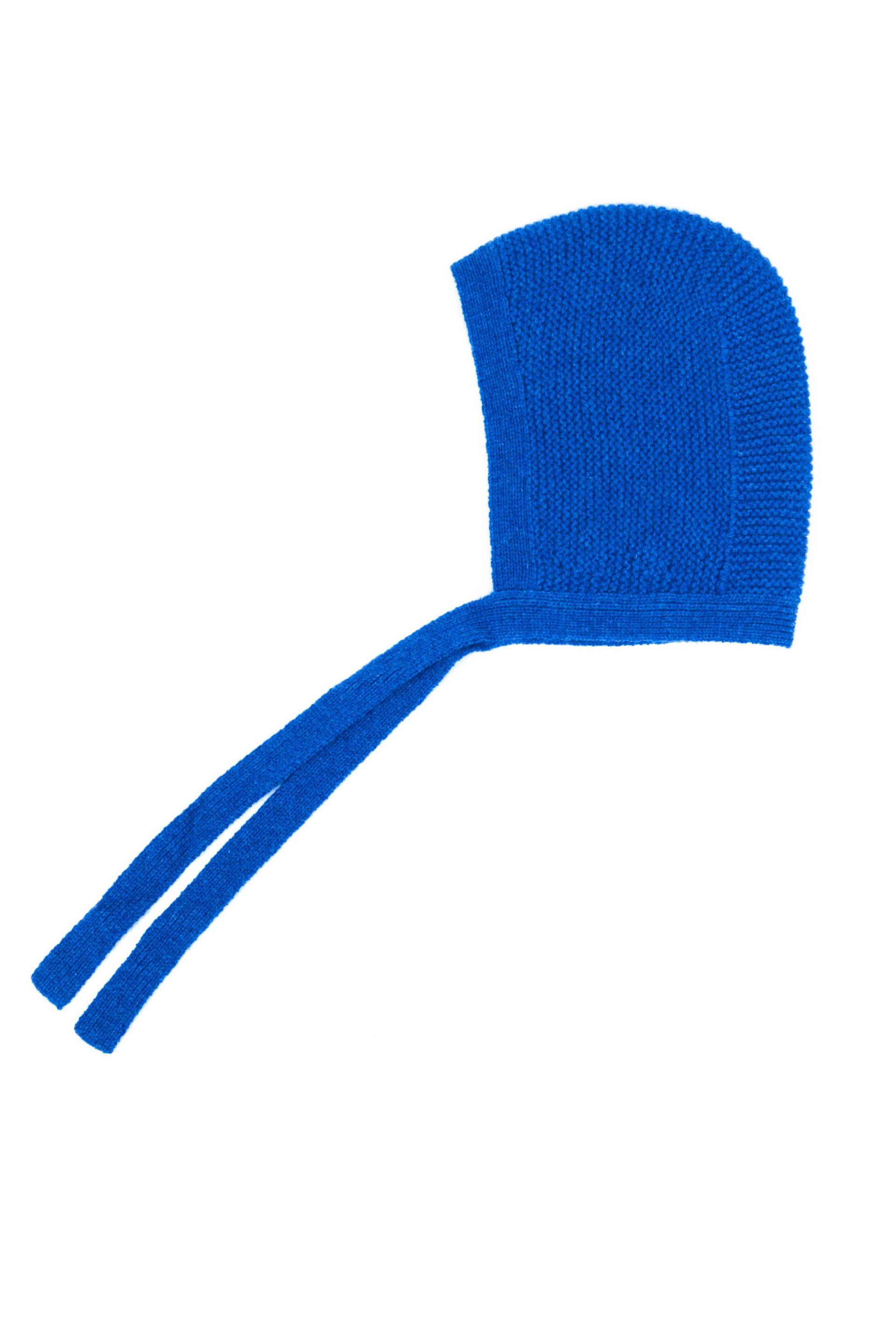 Kaschmir Erstgeborenen Mütze Handgemacht Damen Blau ONE SIZE von CASH-MERE.CH