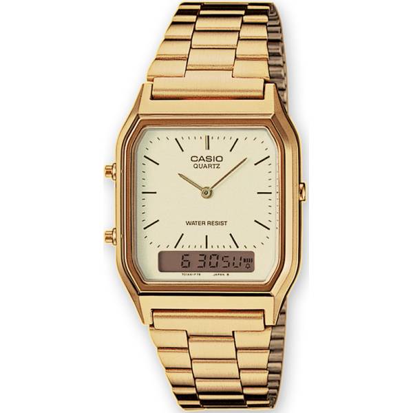 CASIO Digi-Analog Retro, GMT, Quartzuhr, gold CASIO Digi-Analog Retro, GMT, Quartzuhr, gold von CASIO