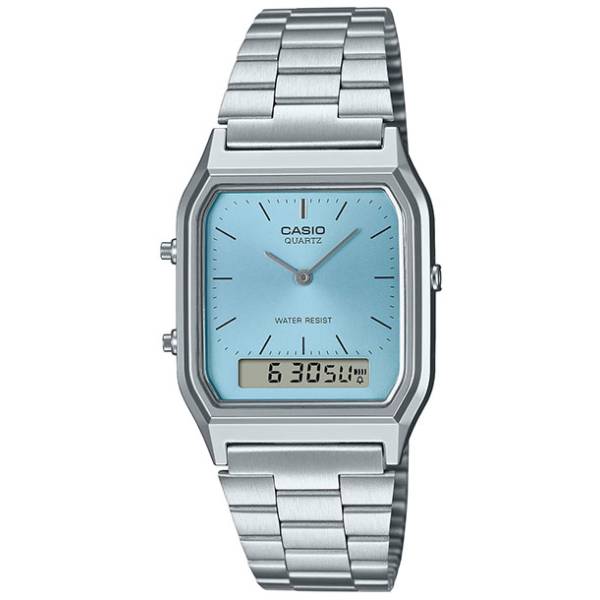 CASIO Digi-Analog Retro, GMT, Quartzuhr, eisblau CASIO Digi-Analog Retro, GMT, Quartzuhr, eisblau von CASIO