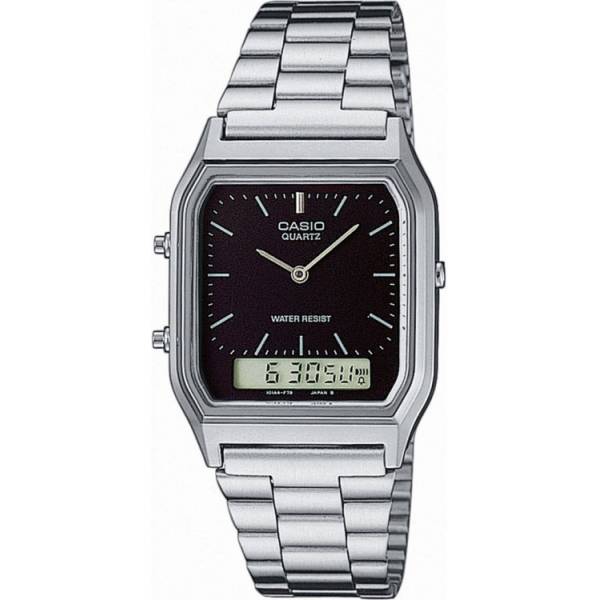 CASIO Digi-Analog Retro, GMT, Quartzuhr, schwarz CASIO Digi-Analog Retro, GMT, Quartzuhr, schwarz von CASIO