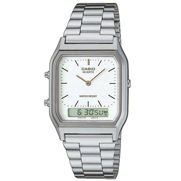 CASIO Digi-Analog Retro, GMT, Quartzuhr, weiss CASIO Digi-Analog Retro, GMT, Quartzuhr, weiss von CASIO