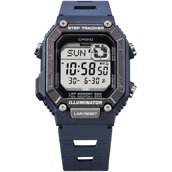 Casio Bluetooth Stepptracker Digitaluhr, blau Casio Bluetooth Stepptracker Digitaluhr, blau von CASIO