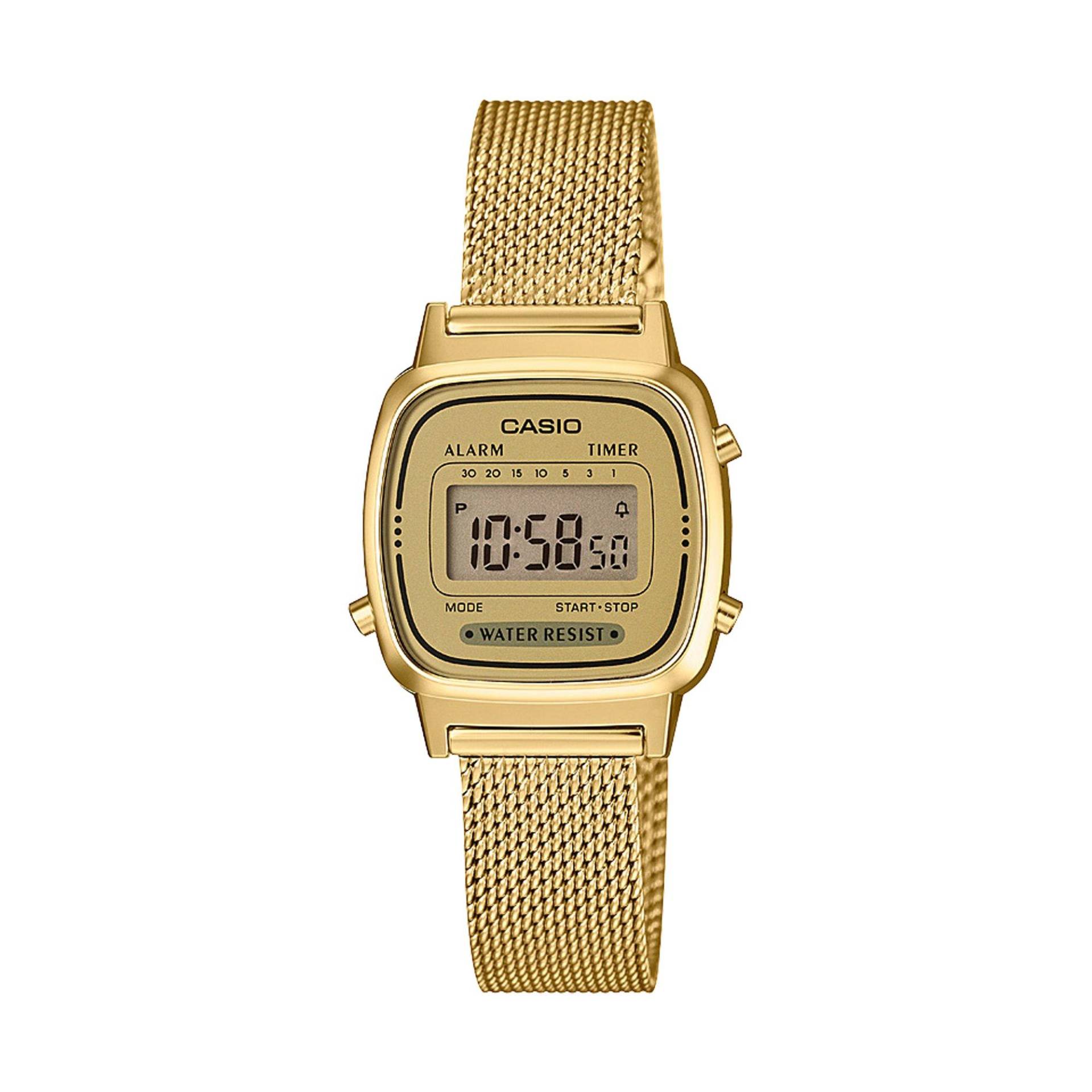 Digitaluhr Damen Goldfarben 30mm von CASIO