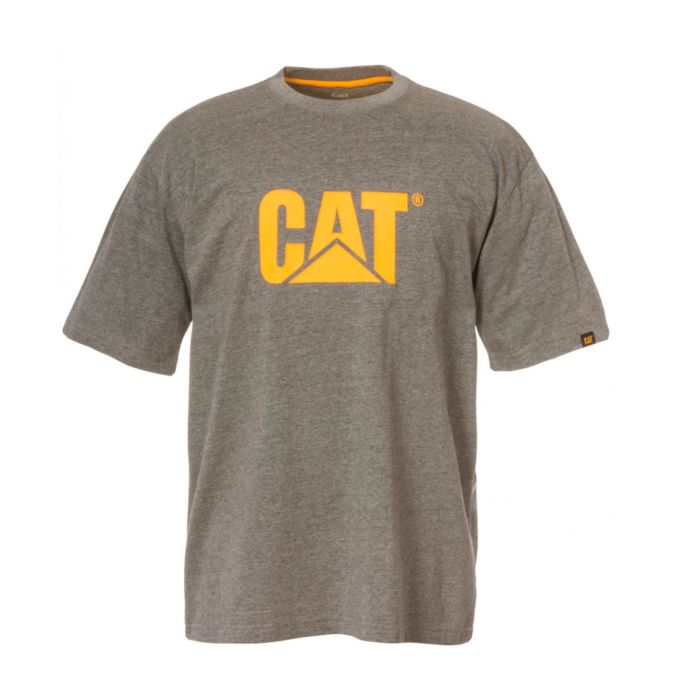 CAT T-Shirt Trademark Baumwolle, grau von Caterpillar