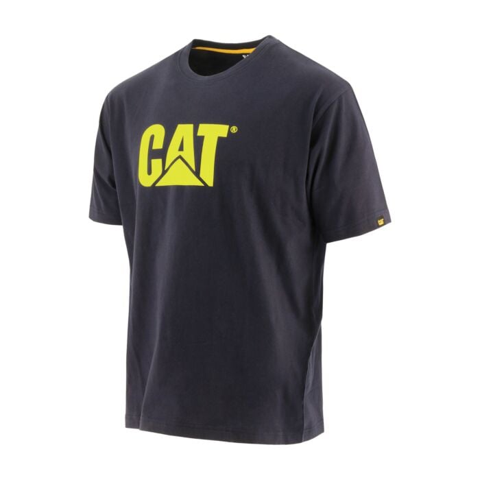 CAT T-Shirt Trademark Baumwolle, marine von Caterpillar