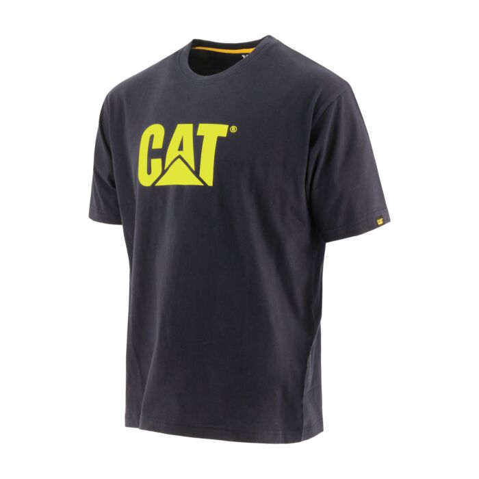 CAT T-Shirt Trademark Baumwolle, marine von Caterpillar