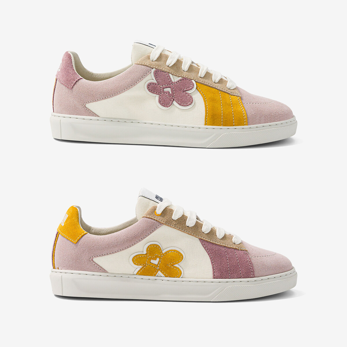 Asymmetrische Sneakers Bloom, Leder von CAVAL