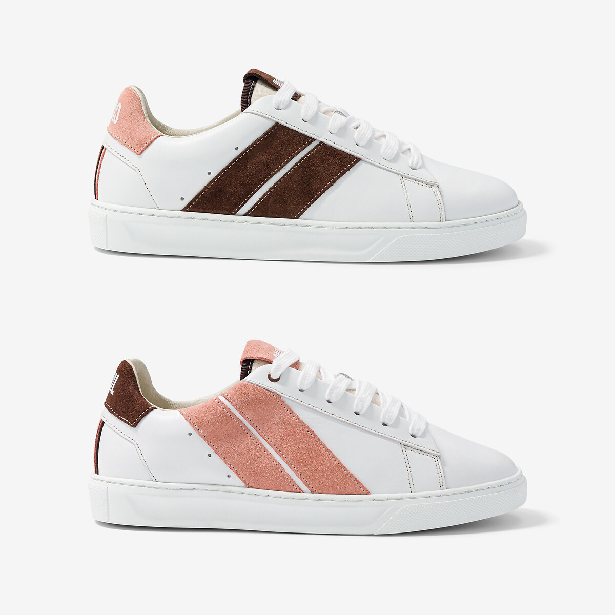 Asymmetrische Sneakers Slash, Leder von CAVAL