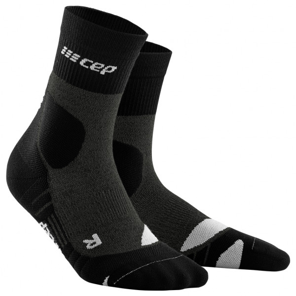 CEP - Hiking Merino Mid-Cut Socks - Kompressionssocken Gr III;IV;V grau;schwarz von CEP