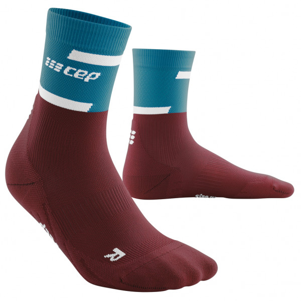 CEP - The Run Socks Mid Cut - Laufsocken Gr V rot von CEP