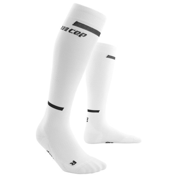 CEP - Women's The Run Socks Tall V4 - Kompressionssocken Gr III weiß/grau von CEP