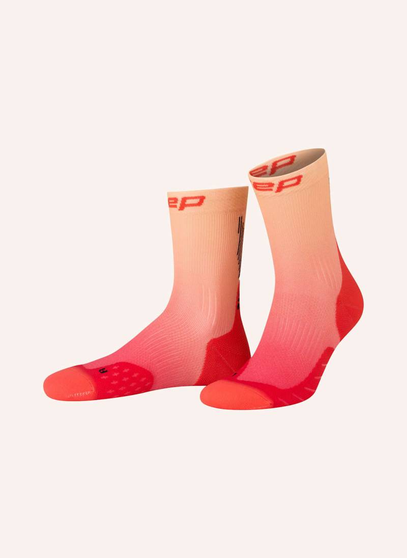Cep Laufsocken Core Run Edt. Gradient Mid Cut orange von CEP