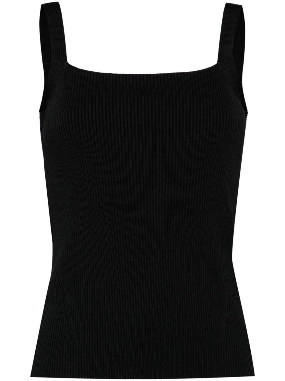 CFCL Portrait square-neck tank top - Black von CFCL