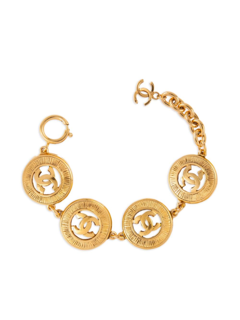 CHANEL Pre-Owned 1980s CC medallion bracelet - Gold von CHANEL Pre-Owned