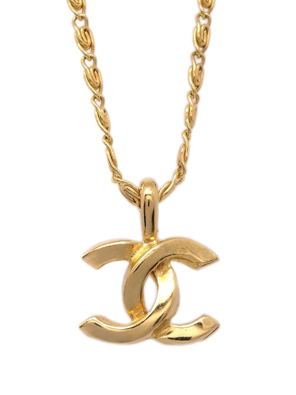 CHANEL Pre-Owned 1982 CC logo chain necklace - Gold von CHANEL Pre-Owned