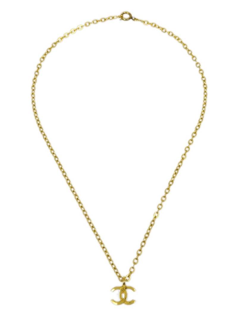 CHANEL Pre-Owned 1982 mini CC pendant necklace - Gold von CHANEL Pre-Owned