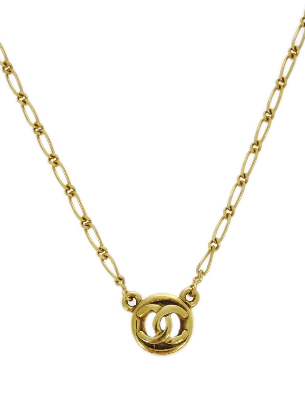 CHANEL Pre-Owned 1983 CC medallion necklace - Gold von CHANEL Pre-Owned