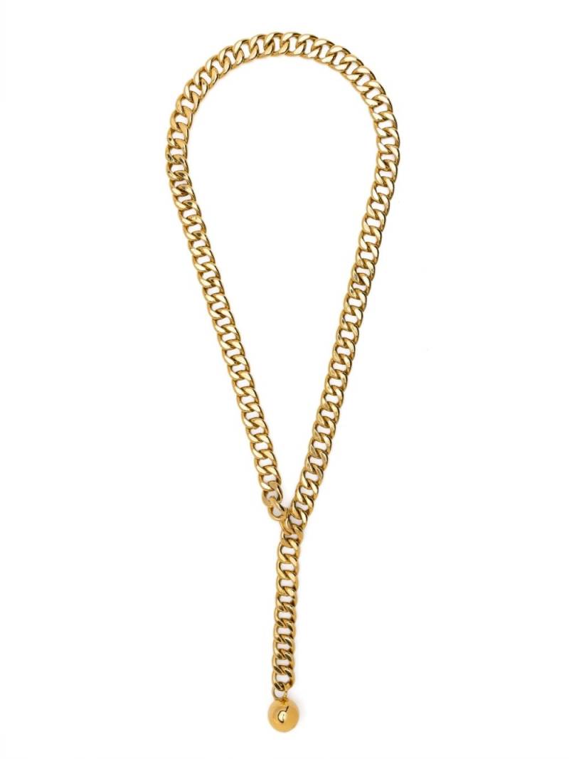 CHANEL Pre-Owned 1985 ball-pendant chain necklace - Gold von CHANEL Pre-Owned