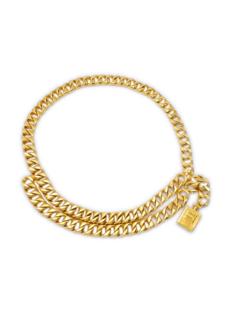 CHANEL Pre-Owned 1990-2000s Perfume chain-link belt - Gold von CHANEL Pre-Owned