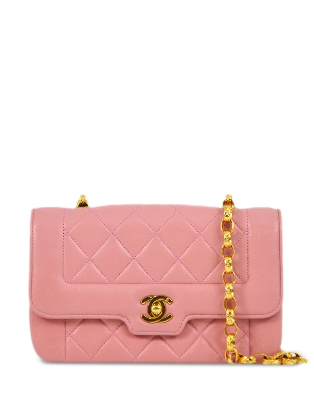 CHANEL Pre-Owned 1990 Classic Flap Bijoux chain shoulder bag - Pink von CHANEL Pre-Owned