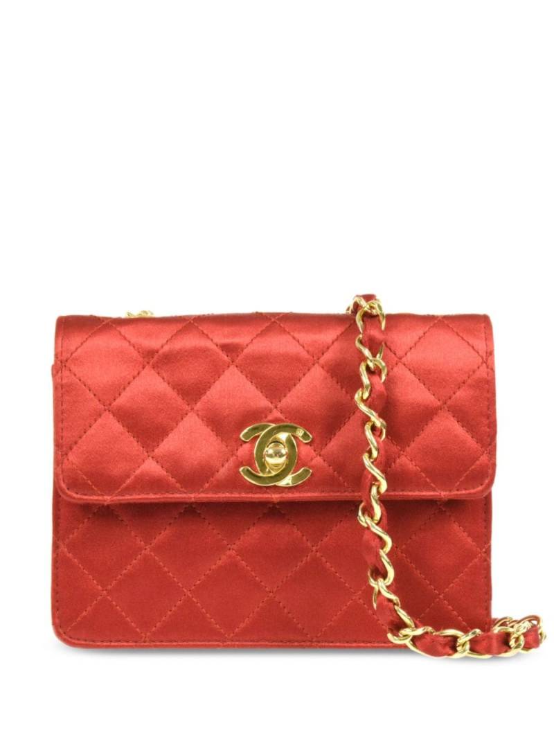 CHANEL Pre-Owned 1990 mini Classic Flap shoulder bag - Red von CHANEL Pre-Owned