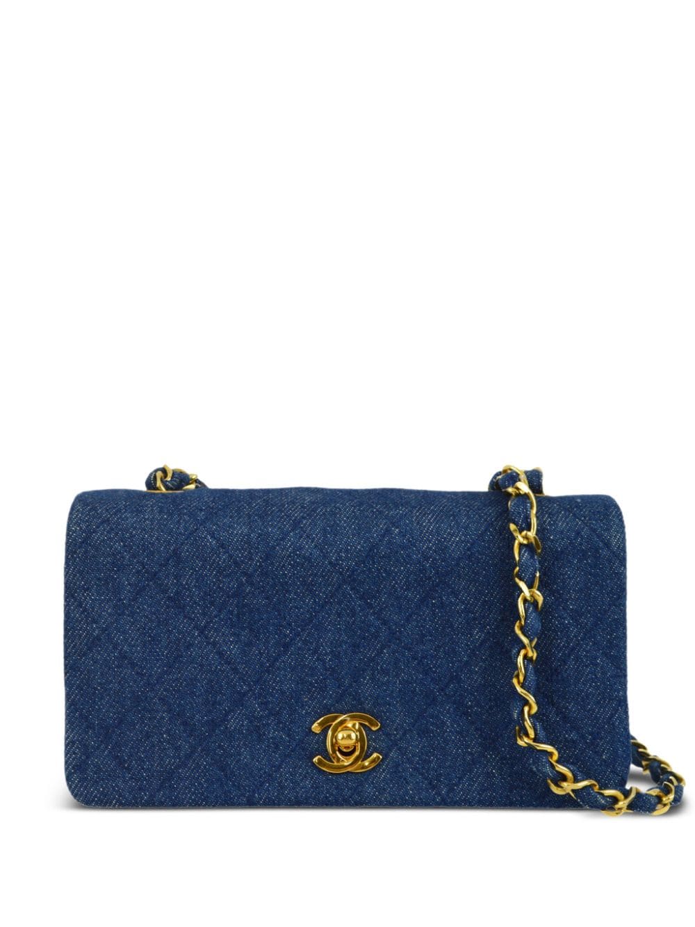 CHANEL Pre-Owned 1990 mini Full Flap shoulder bag - Blue von CHANEL Pre-Owned