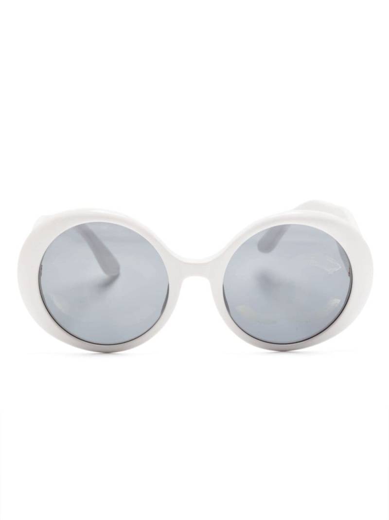 CHANEL Pre-Owned 1990s CC round sunglasses - White von CHANEL Pre-Owned