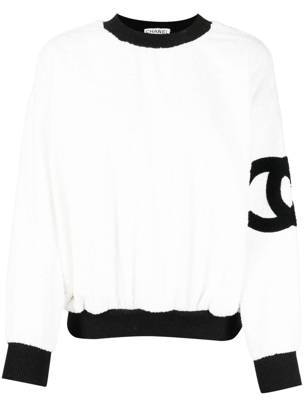 CHANEL Pre-Owned 1990s CC terry-cloth sweatshirt - White von CHANEL Pre-Owned