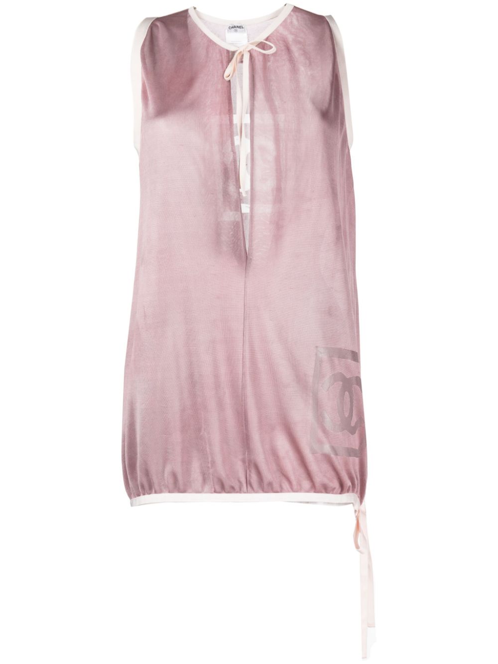 CHANEL Pre-Owned 1990s sleeveless mesh top - Pink von CHANEL Pre-Owned
