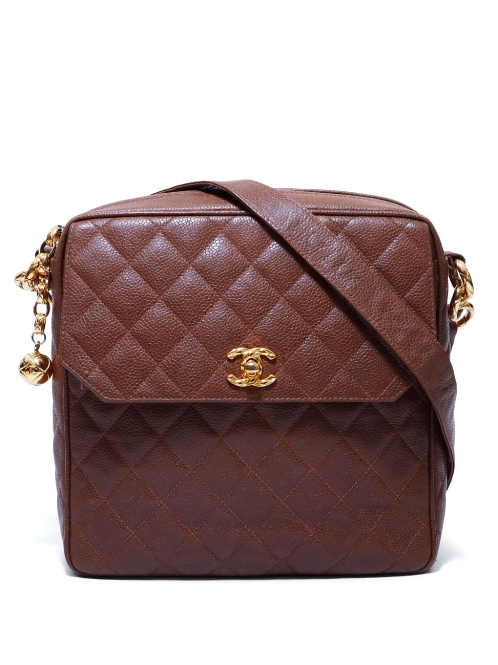 CHANEL Pre-Owned 1992 diamond-quilted shoulder bag - Brown von CHANEL Pre-Owned