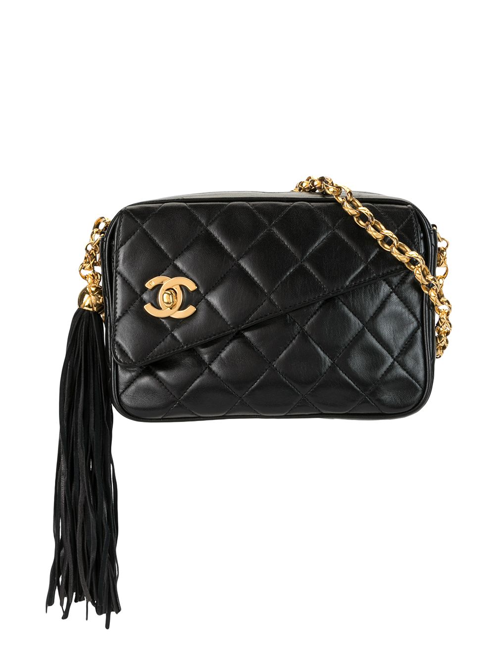 CHANEL Pre-Owned 1992 quilted CC shoulder bag - Black von CHANEL Pre-Owned