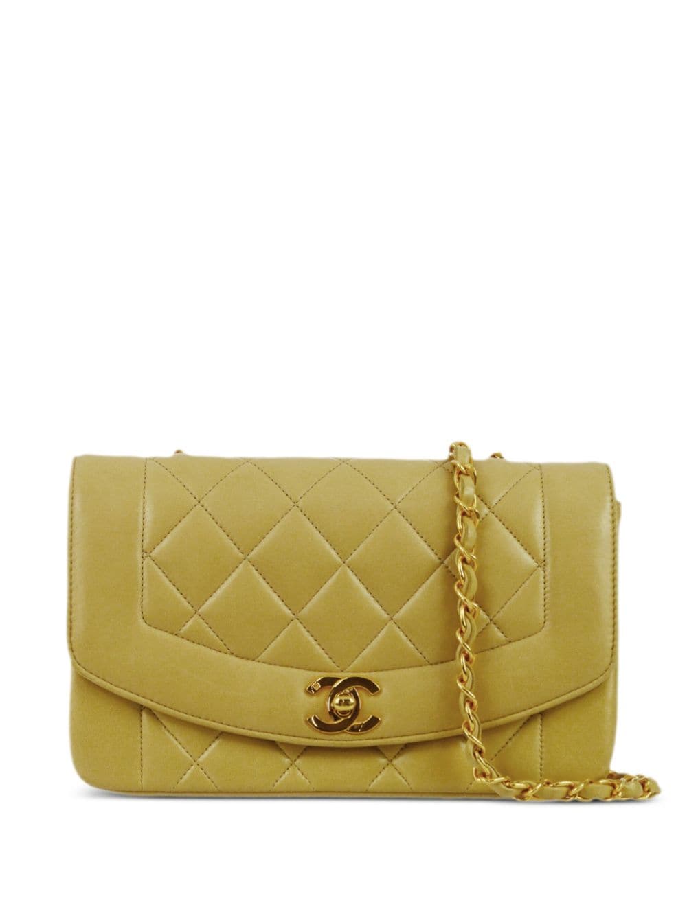 CHANEL Pre-Owned 1992 small Diana shoulder bag - Yellow von CHANEL Pre-Owned