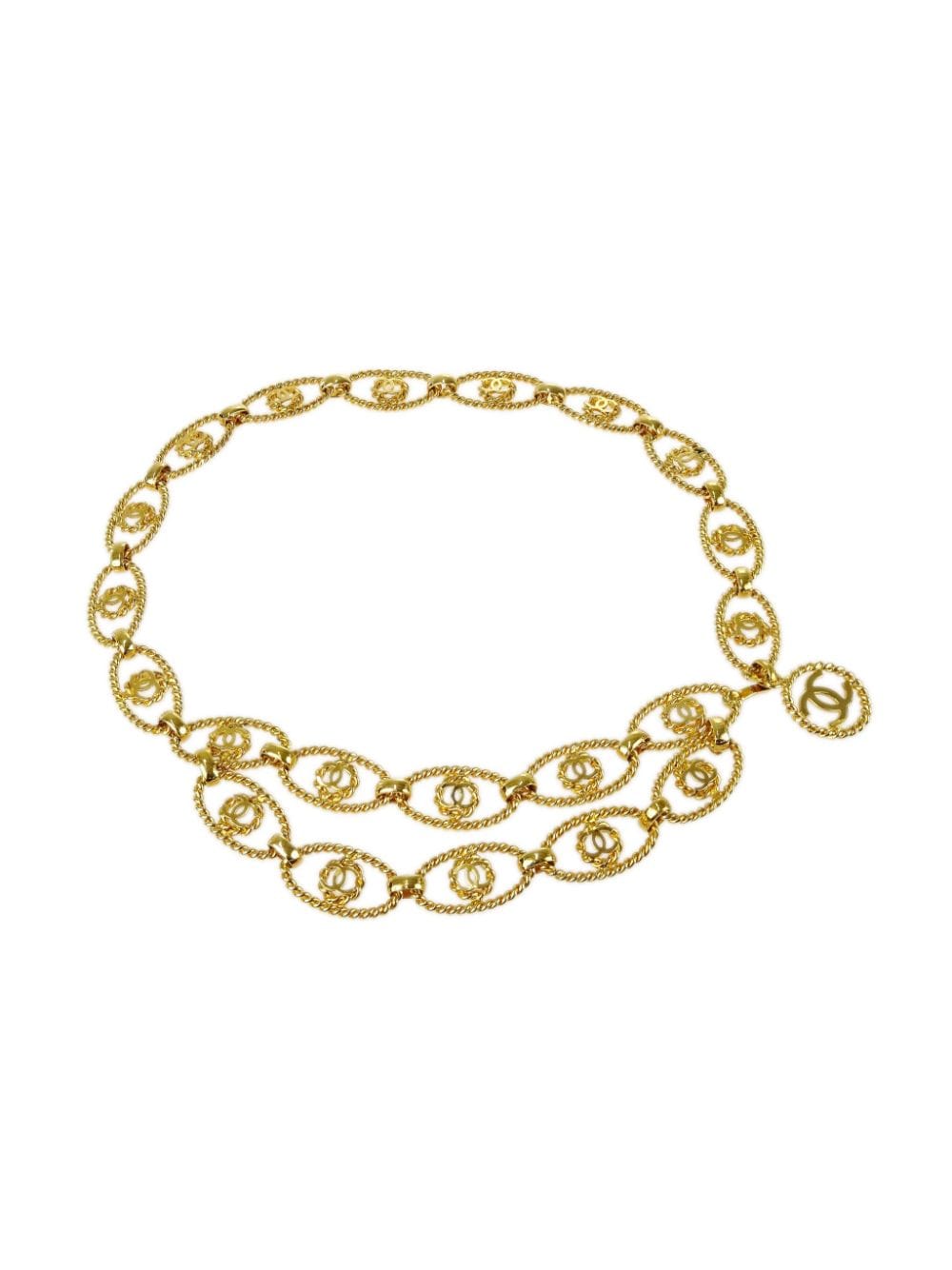 CHANEL Pre-Owned 1993 CC gold-plated chain belt von CHANEL Pre-Owned