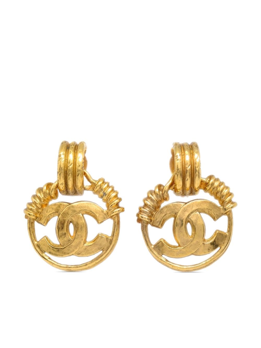 CHANEL Pre-Owned 1994 CC clip-on earrings - Gold von CHANEL Pre-Owned