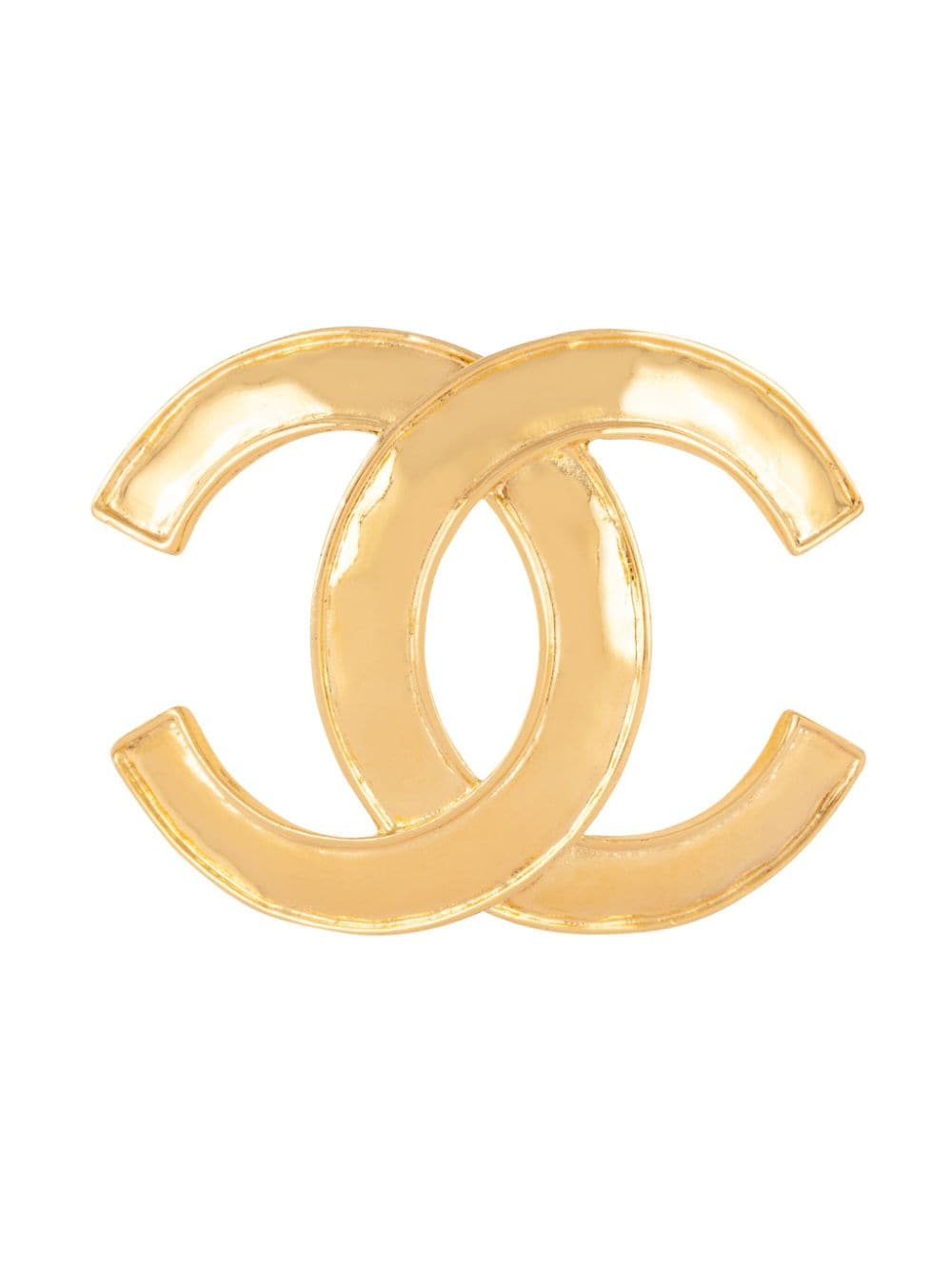 CHANEL Pre-Owned 1994 CC logo brooch - Gold von CHANEL Pre-Owned